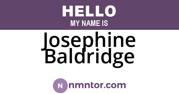 Josephine Baldridge