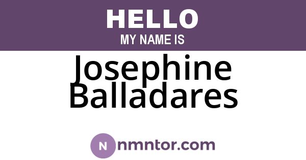 Josephine Balladares
