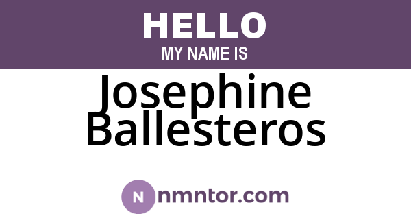 Josephine Ballesteros