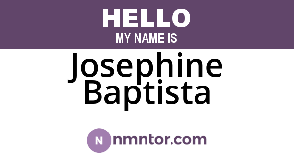 Josephine Baptista