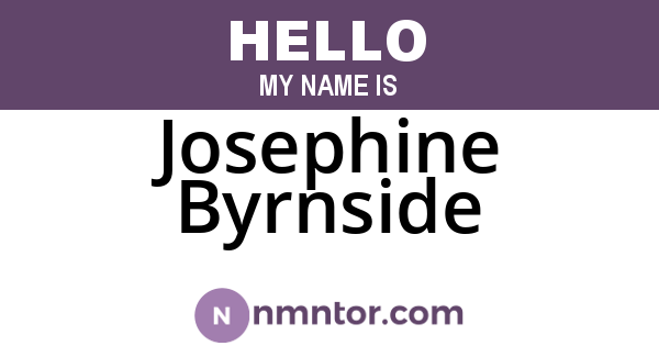 Josephine Byrnside