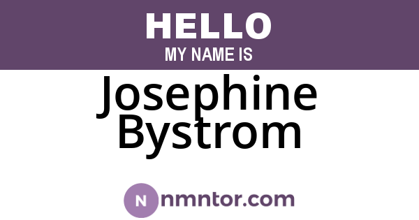 Josephine Bystrom