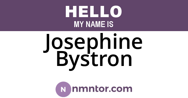 Josephine Bystron