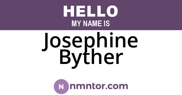 Josephine Byther