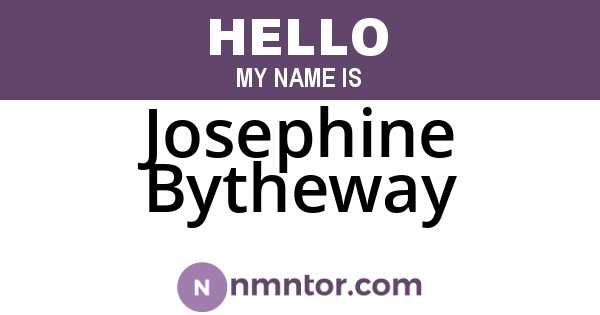 Josephine Bytheway