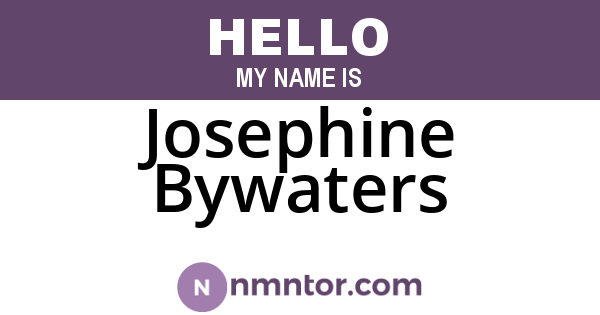 Josephine Bywaters