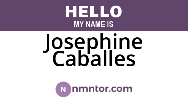 Josephine Caballes