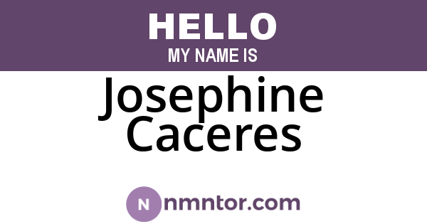 Josephine Caceres