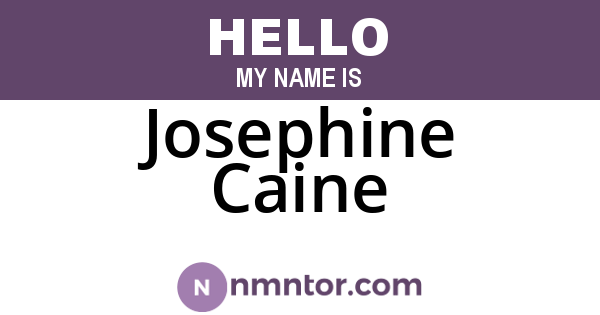 Josephine Caine