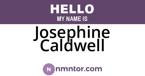 Josephine Caldwell