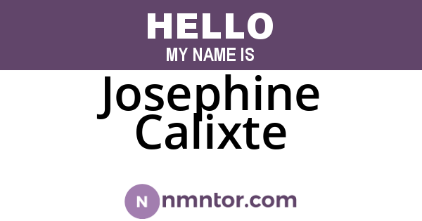 Josephine Calixte