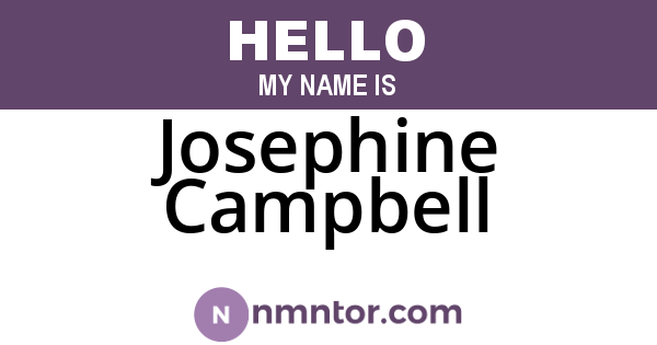 Josephine Campbell