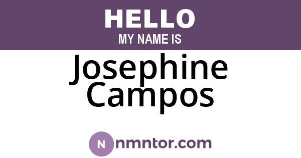 Josephine Campos