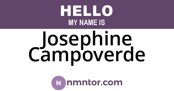 Josephine Campoverde