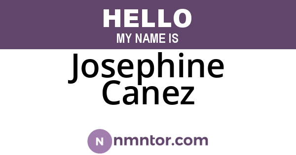 Josephine Canez