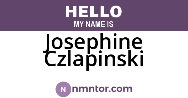 Josephine Czlapinski