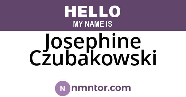 Josephine Czubakowski