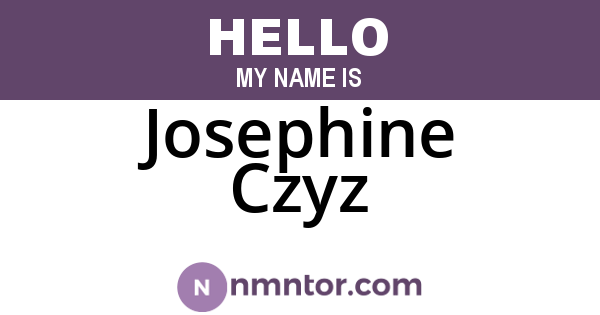Josephine Czyz