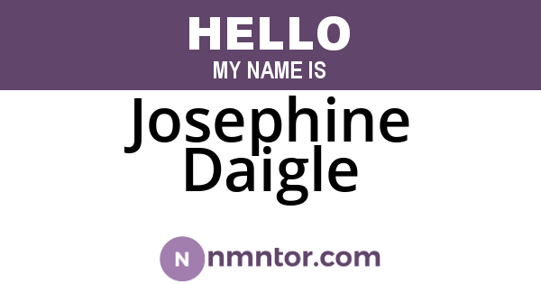 Josephine Daigle
