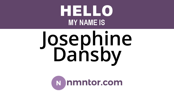 Josephine Dansby