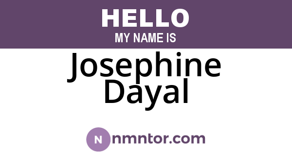Josephine Dayal