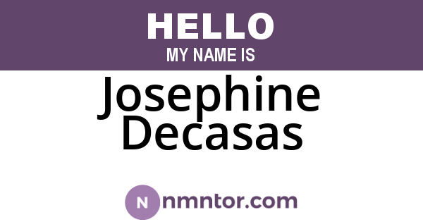 Josephine Decasas