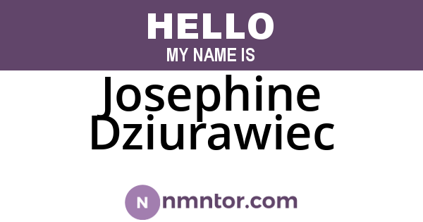 Josephine Dziurawiec