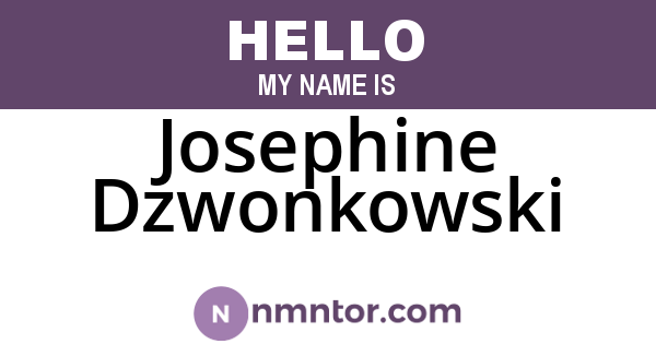 Josephine Dzwonkowski