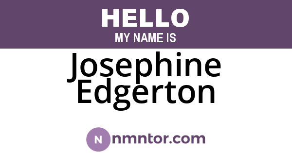 Josephine Edgerton