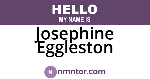 Josephine Eggleston