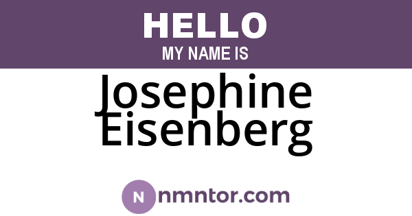 Josephine Eisenberg