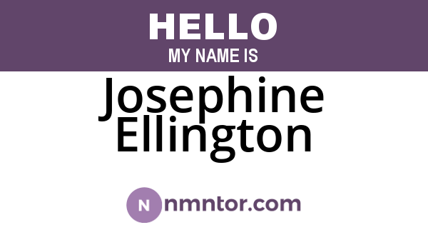 Josephine Ellington