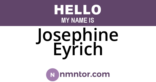 Josephine Eyrich