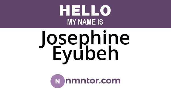 Josephine Eyubeh
