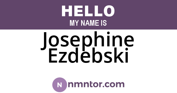 Josephine Ezdebski