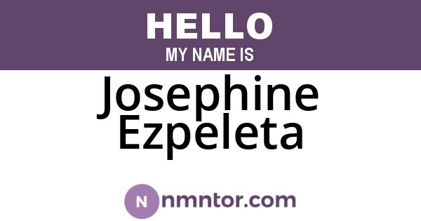 Josephine Ezpeleta