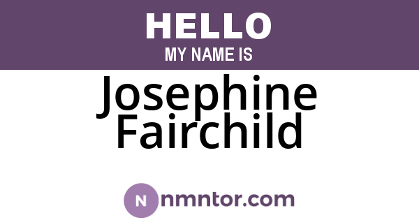 Josephine Fairchild