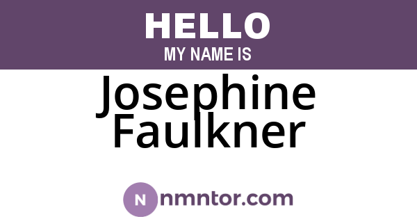 Josephine Faulkner