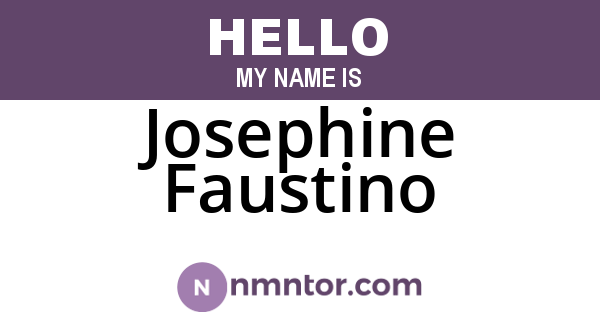 Josephine Faustino