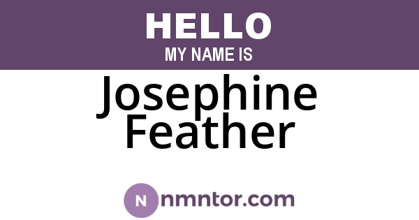 Josephine Feather