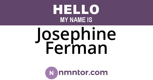 Josephine Ferman