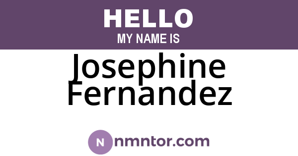 Josephine Fernandez
