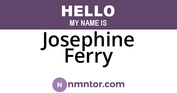 Josephine Ferry