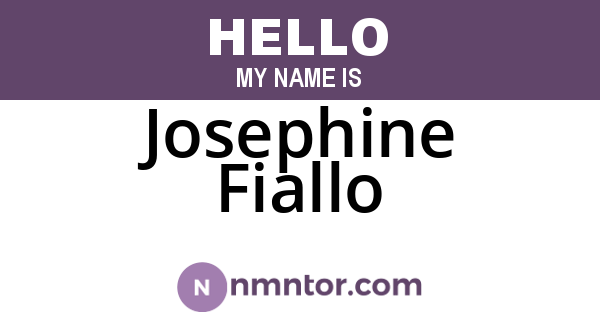 Josephine Fiallo