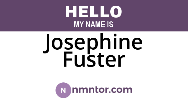 Josephine Fuster