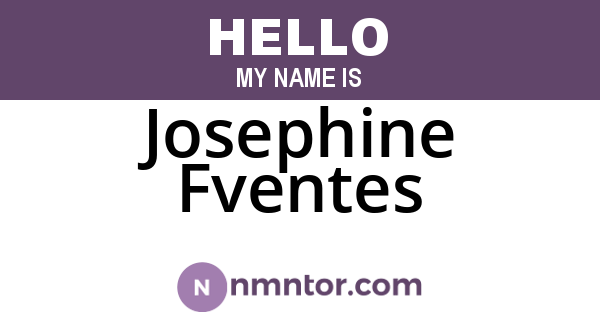 Josephine Fventes