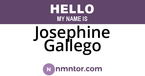 Josephine Gallego