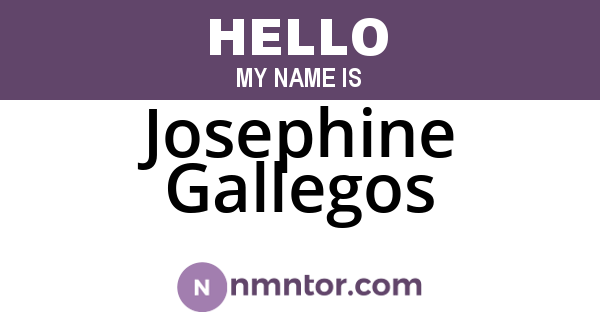 Josephine Gallegos