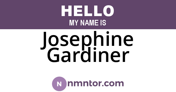 Josephine Gardiner