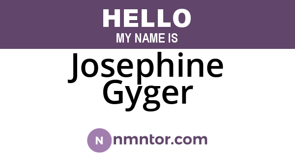 Josephine Gyger